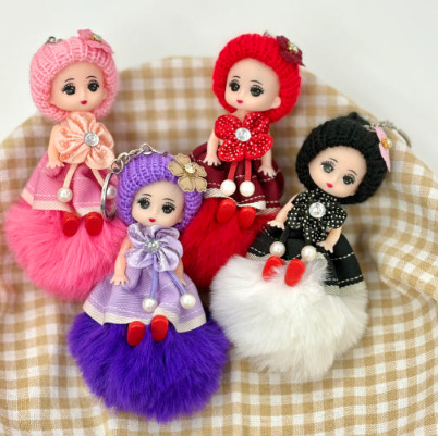 [배송]  폼폼팅커벨키링 (4개 제공, 총 4만원 상당)