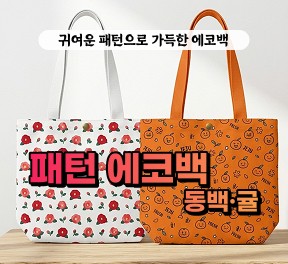 [블로그/클립/릴스 中 택1]선물고팡 패턴에코백 배송체험단